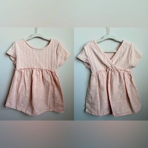 Zara Pink Short Sleeve Baby Dress